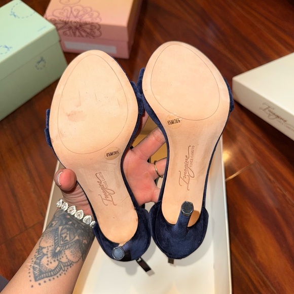 Vince Camuto Midnight Blue Strappy Heels - Picture 5 of 8